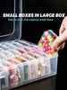 30 Small Boxes In Large Box:Durable Plastic Storage Solution For Jewelry, Crafts,Small Items,Multifunctional Transparent Plastic Portable Travel Storage Box Set,For Mother's Day,DIY Crafts, Beading Storage, Beading Jewelry Making,Travel Accessories.