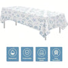Ocean Seashell Party Decorations Tablecloth, Beach Coastal Last Toast On Bachelorette Supplies Table Cover Summer Birthday, Bridal Shower, Disposable, 55inx 86in